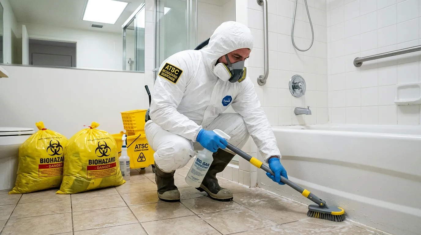 Decontamination equipment deployed for Blood Cleanup in Castlewood